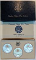 (1984, 3 м. unc по 1 д.) Набор США 1984 год  Олимпиада в Лос-Анджелесе  UNC