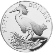 () Монета Каймановы острова 1985 год 500  ""   Биметалл (Серебро - Ниобиум)  UNC
