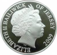 () Монета Остров Джерси 2009 год 5 фунтов ""   UNC