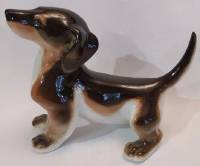 Статуэтка Такса ЛФЗ Фарфор СССР Состояние отличное