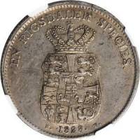 (№1820km695.1) Монета Дания 1820 год 1 Speciedaler (ФФ)