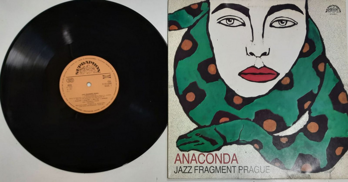 Пластинка виниловая &quot;Jazz fragment prague. Anaconda&quot; Мелодия 300 мм. (Сост. на фото)