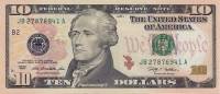 (2009) Банкнота США 2009 год 10 долларов "Александр Гамильтон"   UNC