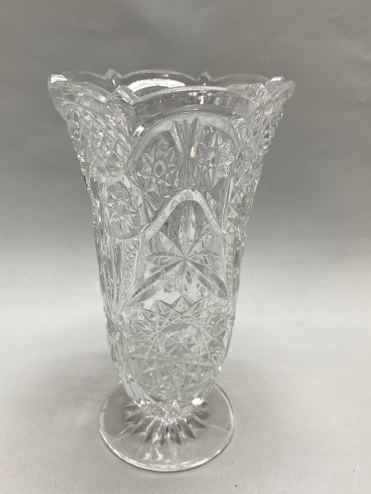 Ваза цветок хрусталь (состяние на фото)