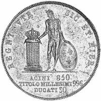 (№1839km334) Монета Италия 1839 год 30 Ducati (Фердинандо II)