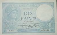 (№1939P-84a.2) Банкнота Франция 1939 год "10 Francs"