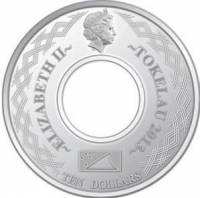 () Монета Токелау 2013 год 10  ""   Биметалл (Серебро - Ниобиум)  UNC