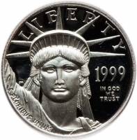 (1999w) Монета США 1999 год 10 долларов    PROOF