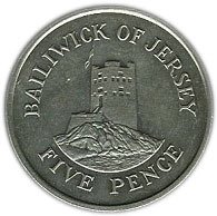 (№1983km56.1) Монета Джерси 1983 год 5 Pence