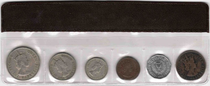 () Набор Кипр 1955 год &quot;&quot;   UNC