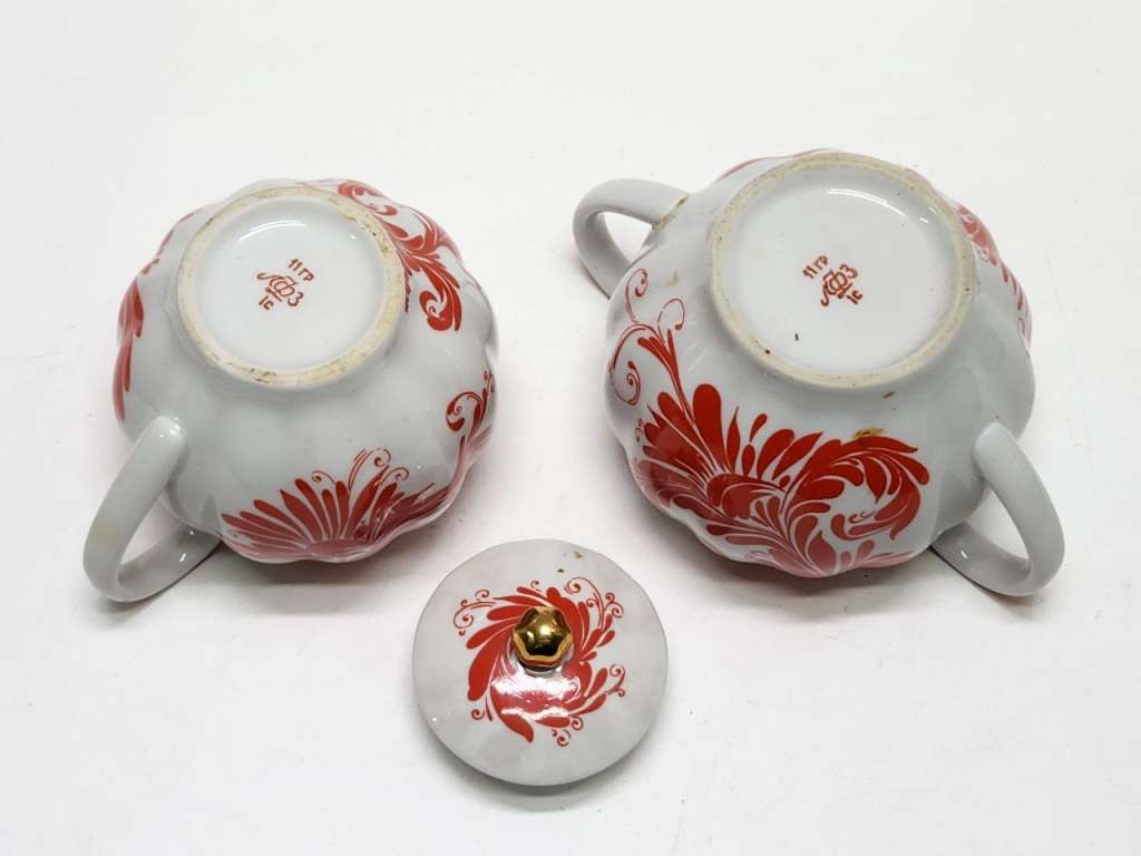 Сахарница и молочник ЛФЗ