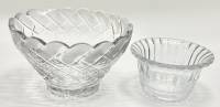 Салатники конфетницы хрусталь круглые 2 шт 
