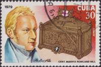 (1979-068) Марка Куба "Роуленд Хилл"    100 лет со дня смерти Роуленда Хилла III Θ