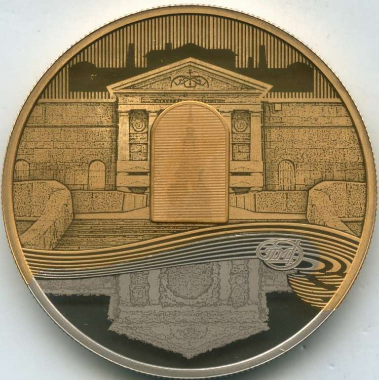 (2013 спмд) Медаль Россия 2013 год &quot;Петербургский монетный двор. 289 лет&quot;  Биметалл  PROOF