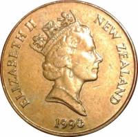 (№1990km78) Монета Новая Зеландия 1990 год 1 Dollar