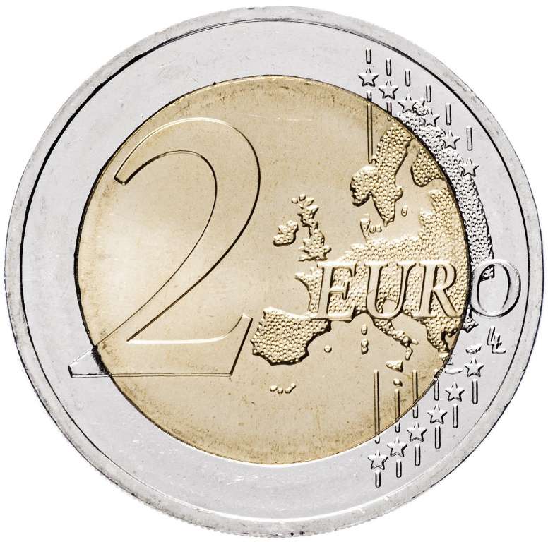 (012) Монета Греция 2015 год 2 евро &quot;Спиридон Луис&quot;  Биметалл  UNC