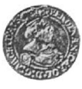 (№1638km851) Монета Австрия 1638 год 3 Kreuzer