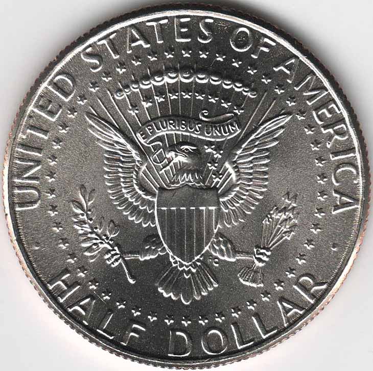 (2013d) Монета США 2013 год 50 центов  3. Основной тип Кеннеди Медь-Никель  UNC