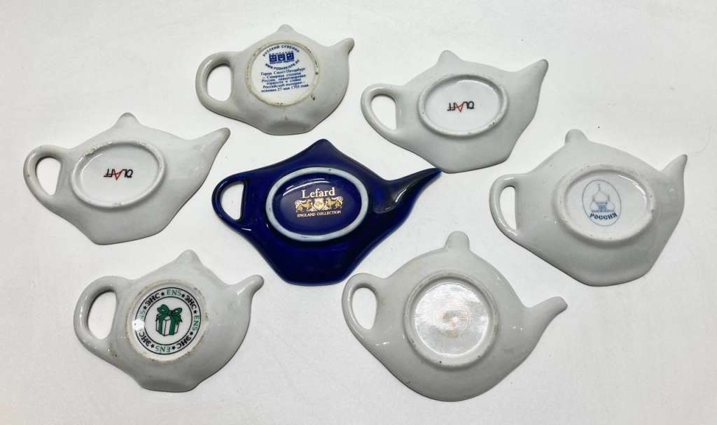 Блюдца для чайных пакетиков, 7 шт