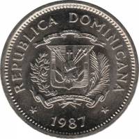 (№1983km59) Монета Доминиканская Республика 1983 год 5 Centavos