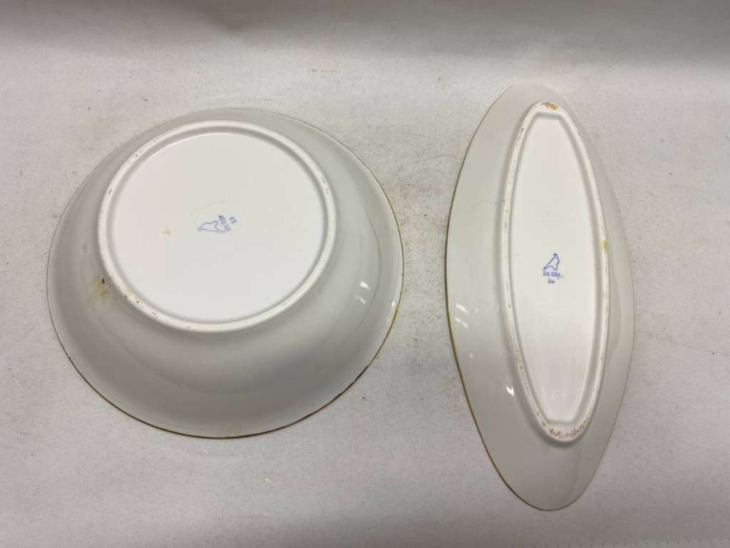 Салатник и селедочница Дулево