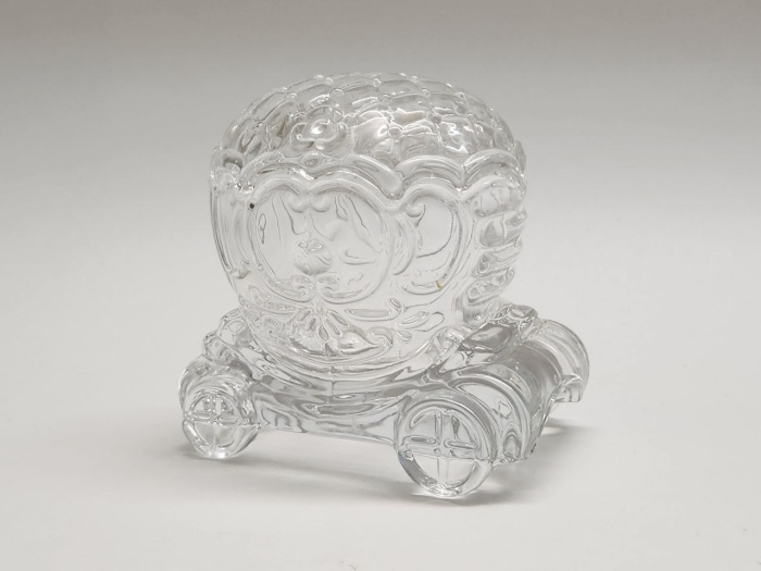 Шкатулка хрустальная карета Золушки высота 8 см