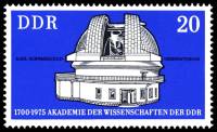 (1975-055) Марка Германия (ГДР) "Обсерватория Карла Шварцшильда"    Академия наук 275 лет III Θ