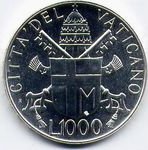 () Монета Ватикан 1988 год 1000 лир ""   AU