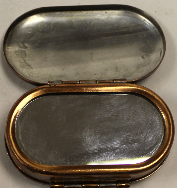 Мини-шкатулка двойная с зеркалом Винтаж