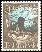(1963-042) Марка Чехословакия "Пещеры Моравского карста"    Природа III Θ