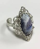 Перстень "Финифть", серебрение (сост. на фото)