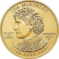 (026w) Монета США 2013 год 10 долларов "Ида Мак-Кинли" 2013 год  PROOF