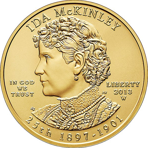 (026w) Монета США 2013 год 10 долларов &quot;Ида Мак-Кинли&quot; 2013 год  PROOF