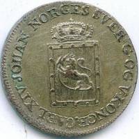 (№1825km298) Монета Норвегия 1825 год 4 Skilling