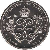() Монета Фолклендские Острова 1990 год 5  ""    AU