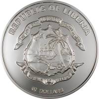 () Монета Либерия 2003 год 10 долларов ""   AU