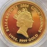 () Монета Острова Кука 2004 год 25  ""    AU