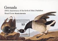 (№1986-153) Блок марок Гренада 1986 год "Брант Гусь bernicla Бранта", Гашеный