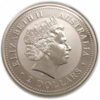 () Монета Австралия 2001 год 2 доллара ""   Биметалл (Серебро - Ниобиум)  UNC