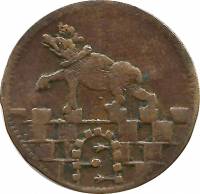 (№1746km25.1 (1 Пфеннинга - Виктор Фридрих)) Монета Германия (1 Пфеннинга - Виктор Фридрих) 1746 год