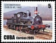 (№4712) Марка Куба 2005 год &quot;Дсб В40 1869&quot;, Негашеная