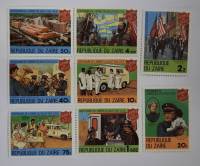 --  Набор марок Заир 8 шт.  Негашеные , III O