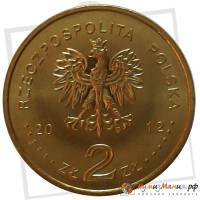(238) Монета Польша 2012 год 2 злотых "Подводная лодка Орёл"  Латунь  UNC