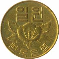(№1966km4) Монета Корея Южная 1966 год 1 Won