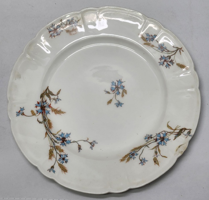Тарелка Фарфор Frank Haviland Limoges Франция 1910-1914 годы (1) (Есть скол)