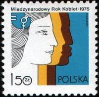 (1975-046) Марка Польша "Женщины"    Международный год женщины III Θ