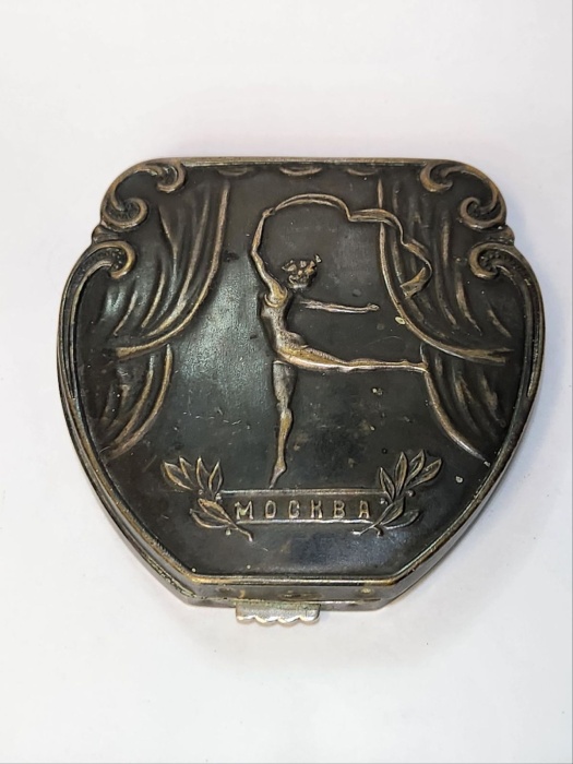 Пудреница с зеркалом Балет Москва СССР