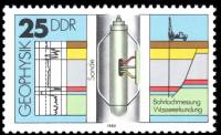 (1980-090) Марка Германия (ГДР) "Каротаж скважины"    Геофизика II Θ