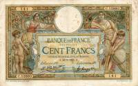 (№1925P-78a.3) Банкнота Франция 1925 год "100 Francs" (Подписи: L)
