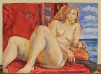 Картина В.М. Чуркин "Обнажённая натура. №16", 60х44 масло, оргалит, 2008 г. (см. фото)